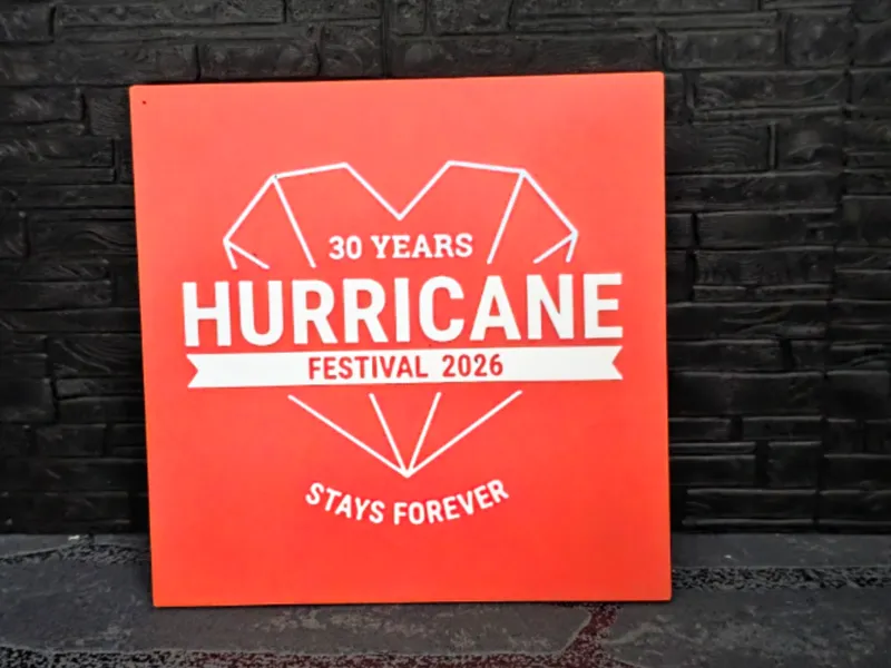 Magnet Schild "Hurricane 30 jahre "