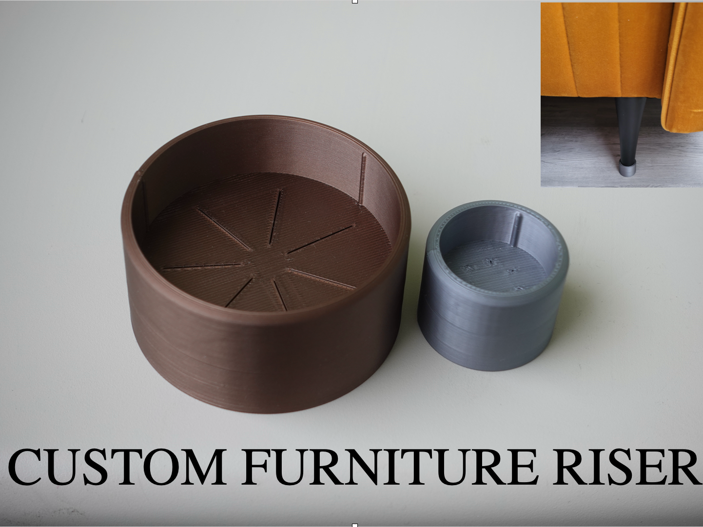 Parametric Furniture Leg Riser (Round Legs)