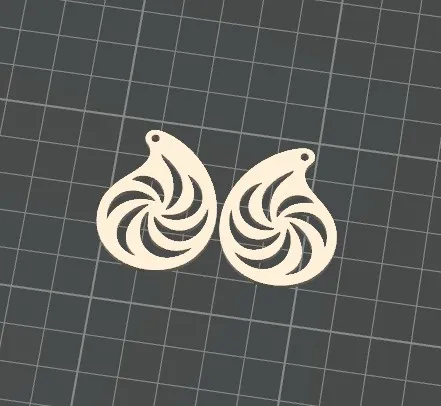 Nautilus Shell Earrings (Open Spiral) view 3