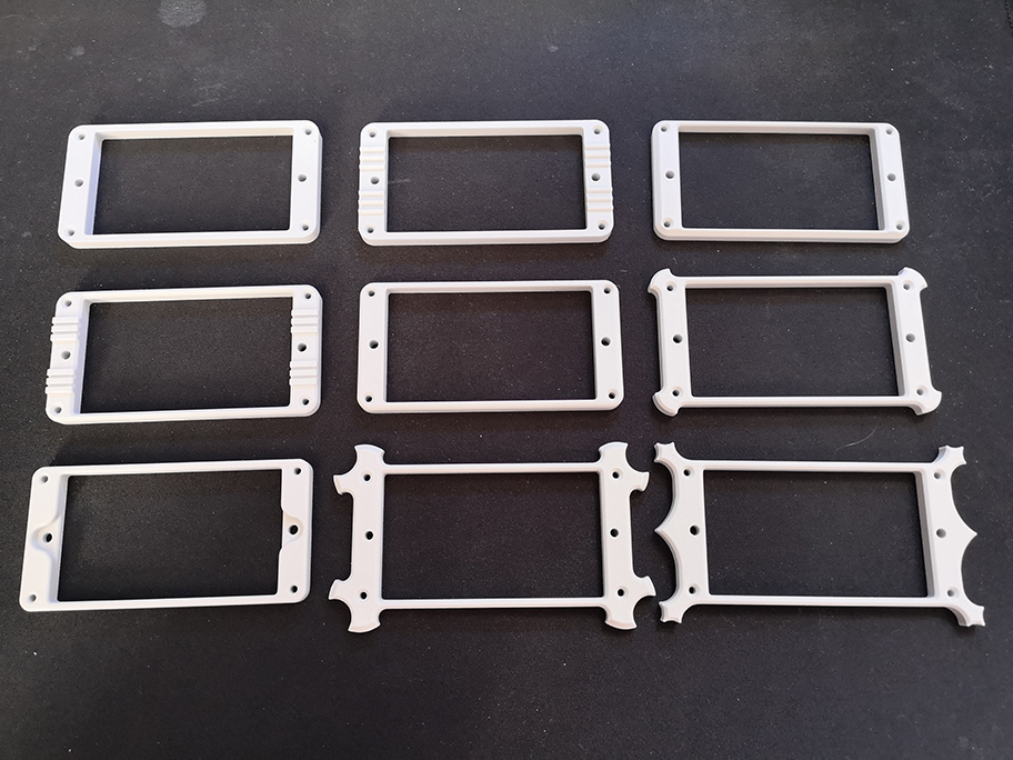 Guitar humbucker pickup ring set