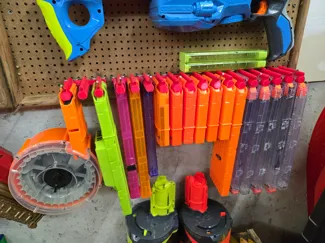 Nerf Pegboard Magazine Holder