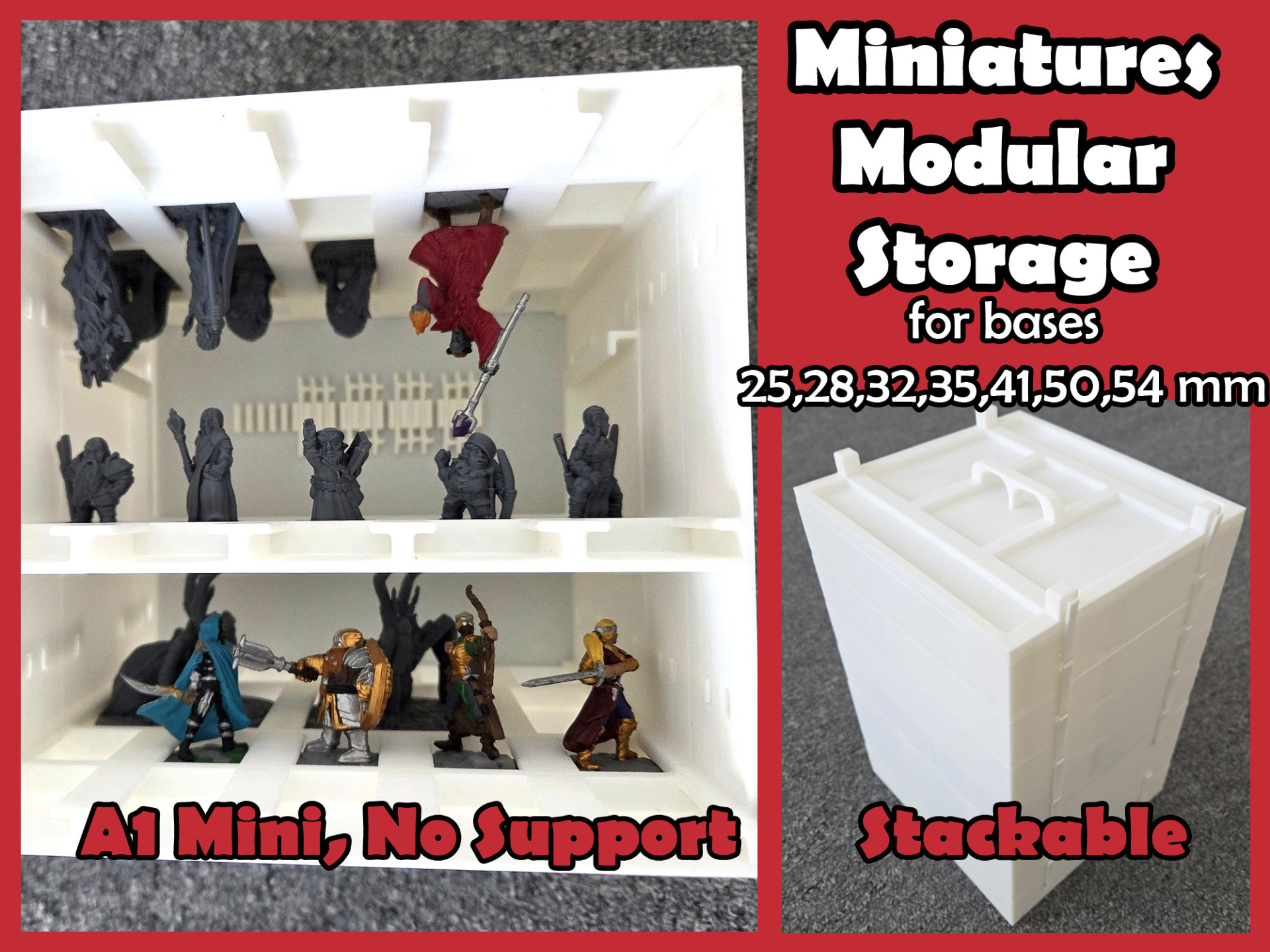 D&D Miniatures modular box storage