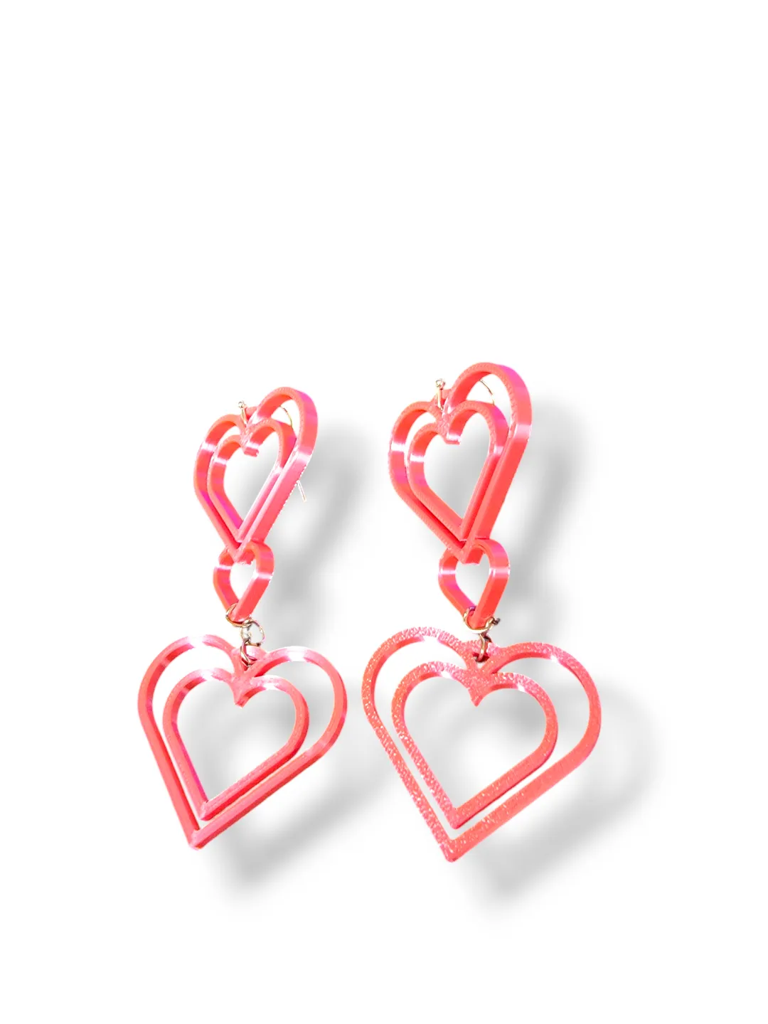 Double Heart Earring - Valentine's Day Gift view 3