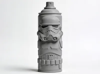 Armored Trooper Spray Can | Fan Art Graffiti Toy