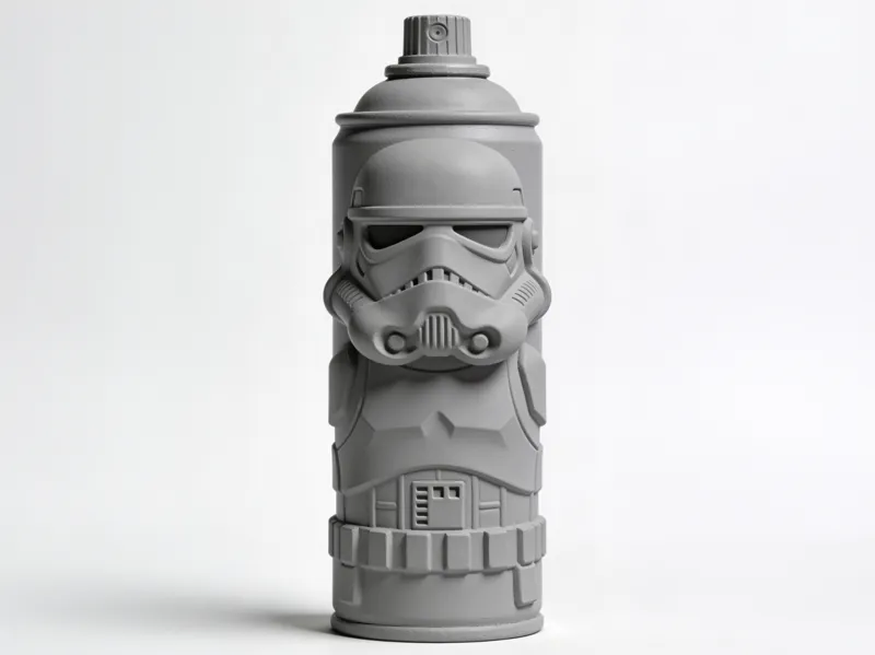 Armored Trooper Spray Can | Fan Art Graffiti Toy