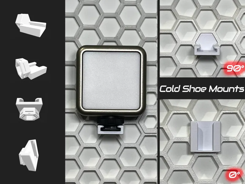 Cold Shoe Mounts - HSW | Honeycomb Storage Wall