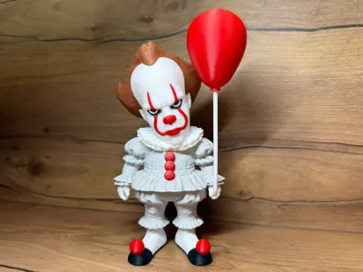 Action Figure Pennywise (It: A Coisa) - Colecionável Decorativo 3D com Balão