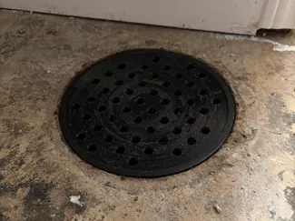 Floor Drain Cover for 8 in cast iron drain-rounded