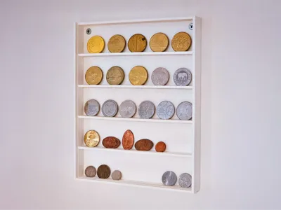 Collectible Coin Display Frame (Wall Mounted)