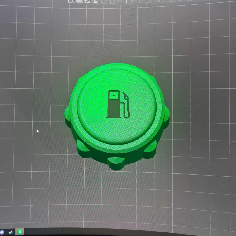 Fule cap for lawn mower