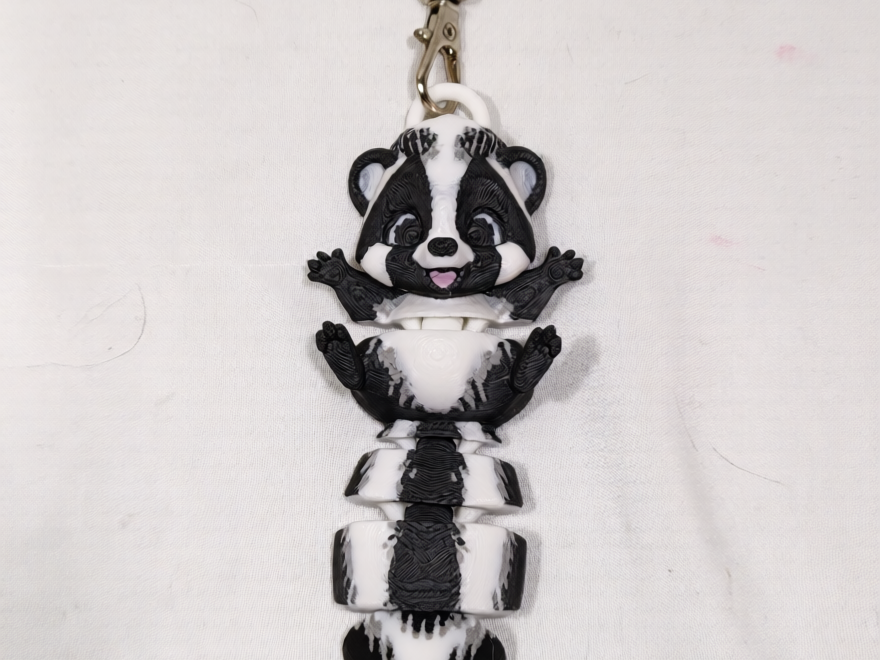 baby skunk keychain and bag charm