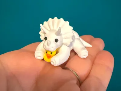 Triceratops towel animal for cruise ships