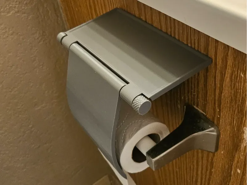 Toilet Paper Tray with Ripper Flap