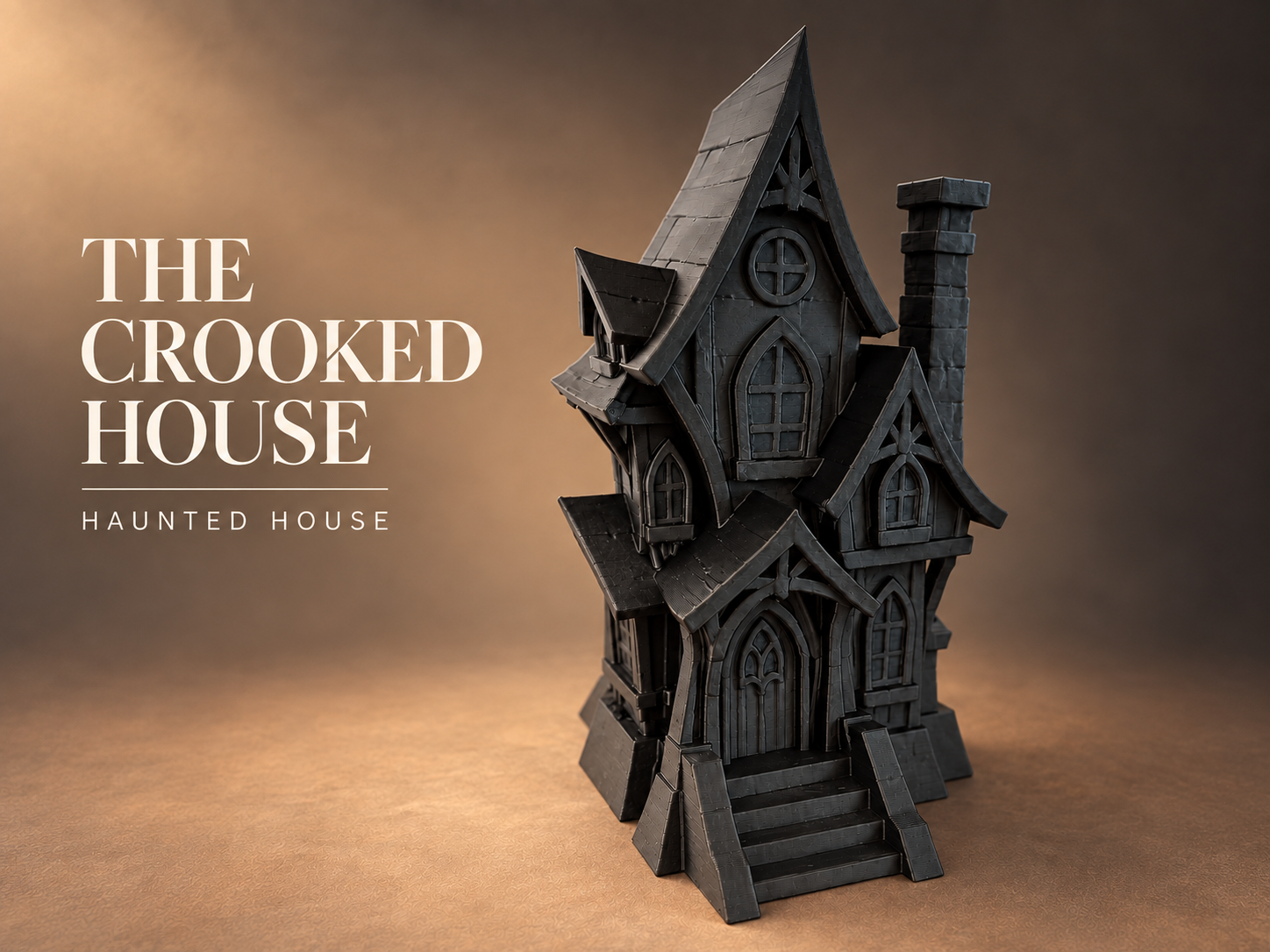 The Crooked Haunted House 3D model