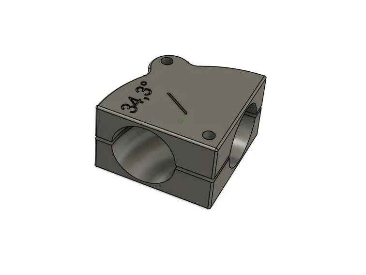 Sägehilfe Rohrbogen Ø30 34,3°