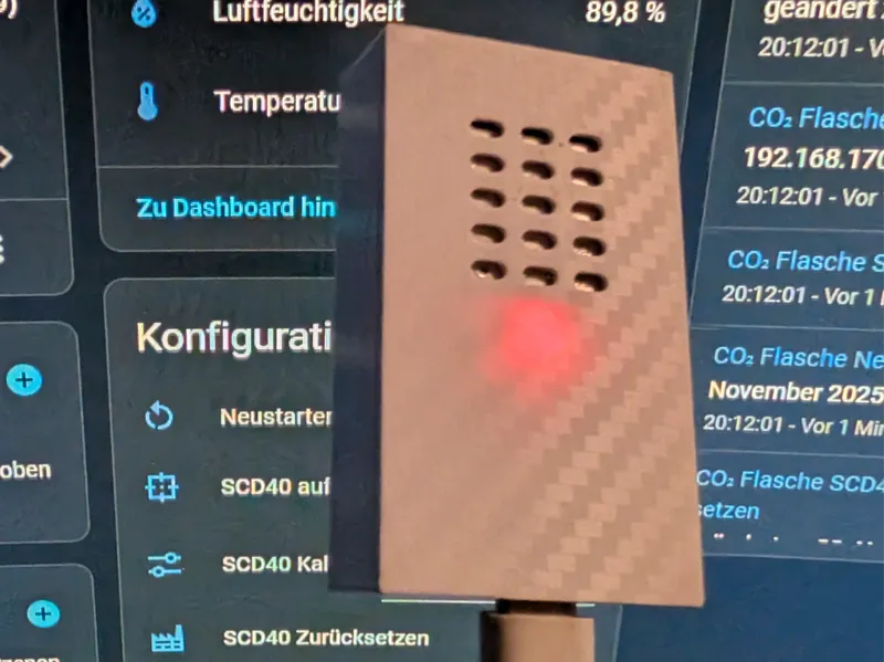 ESP32-WROOM-32 + SCD4x CO2 sensor enclosure