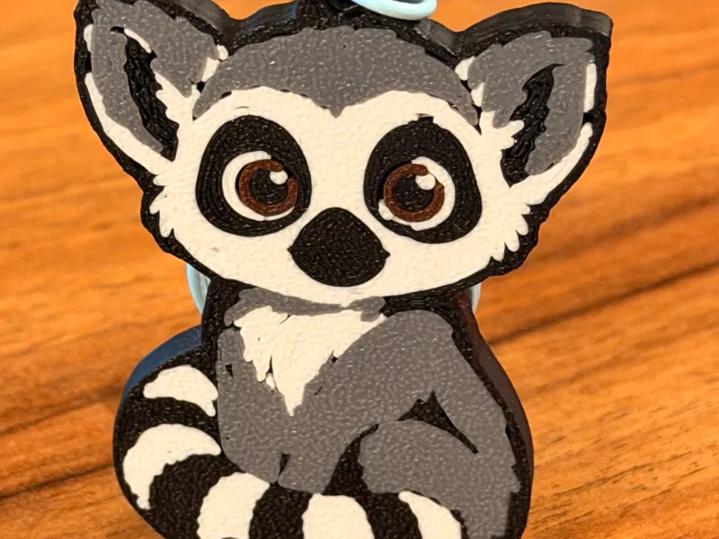 Lemur keychain NFC