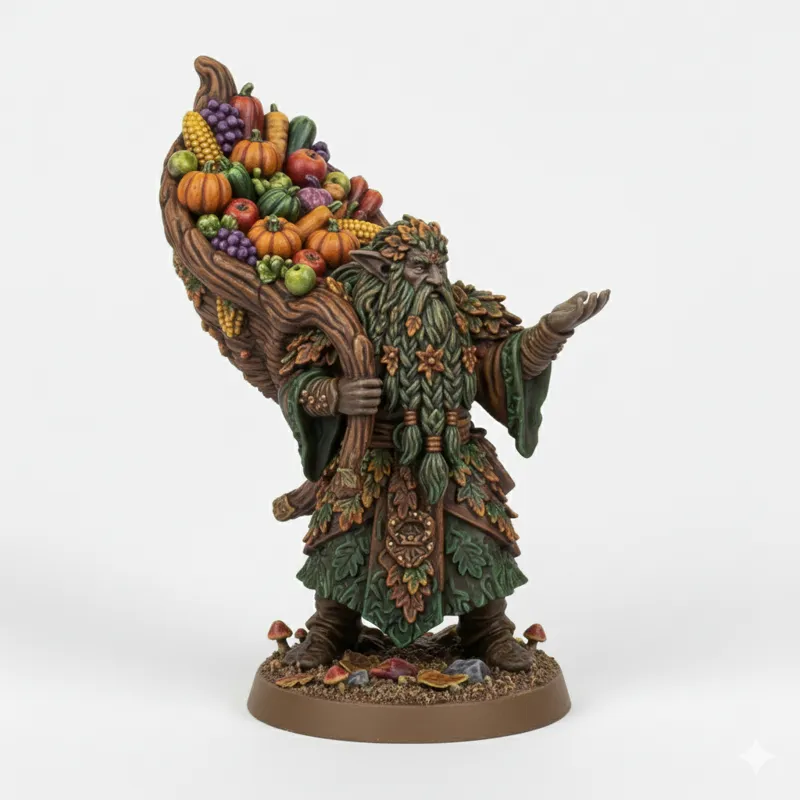 D&D Miniature: The Giver (Thanksgiving Druid)
