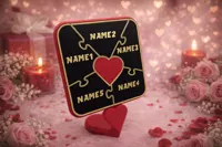 Love Puzzle 5 Names
