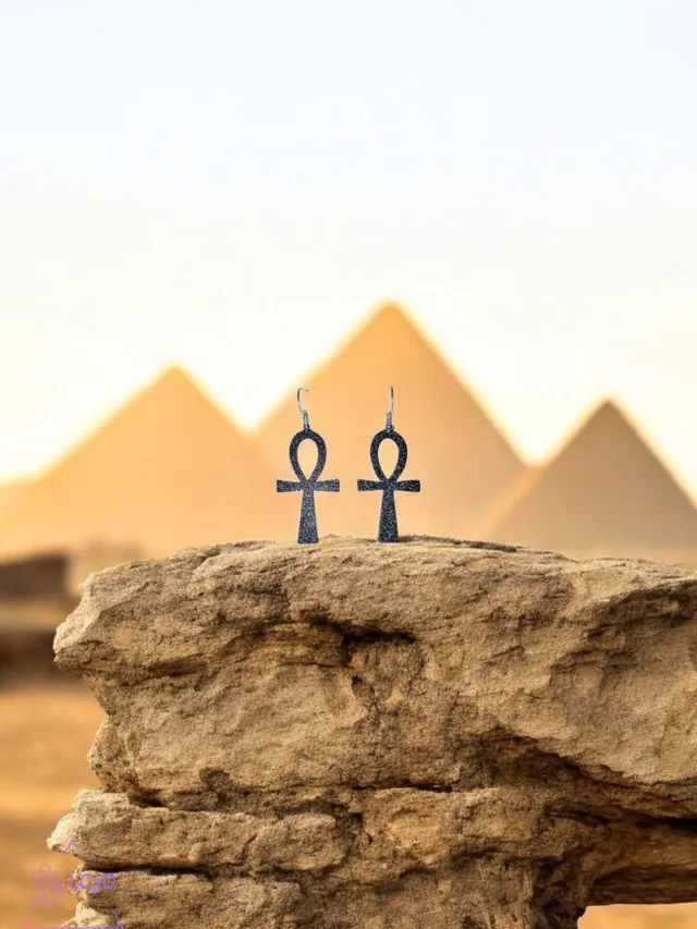 Ankh earrings