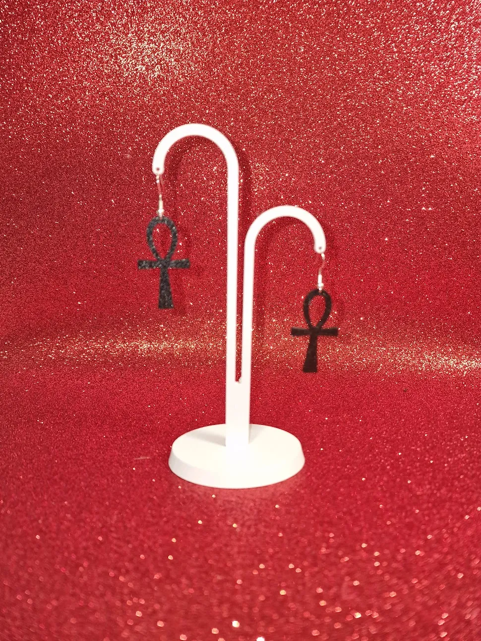 Ankh earrings view 3