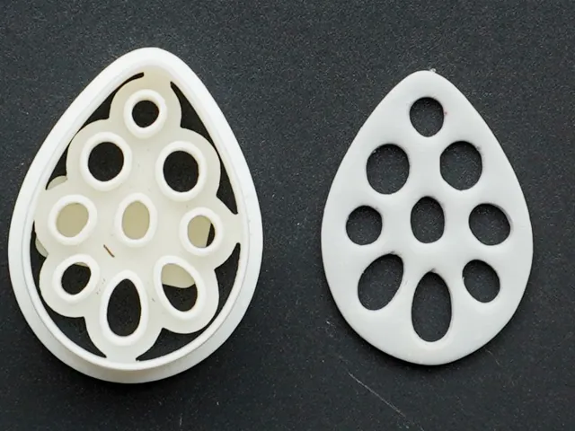 Oval Polymer Clay Cutter Earrings Necklaces