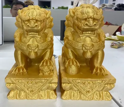 Lion Figurine (with Cub)