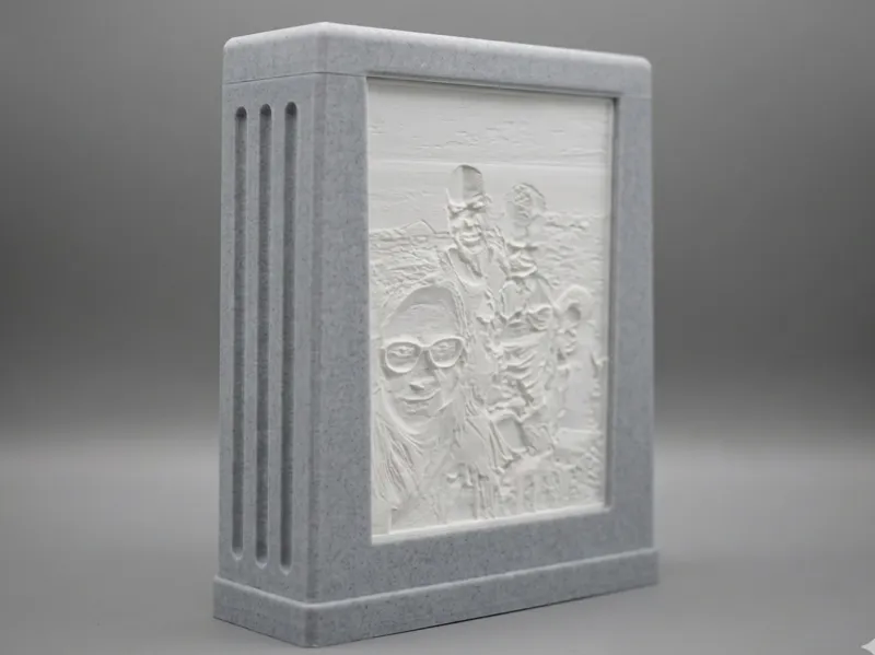 Double Sided Lithophane Frame, Lamp, Decoration