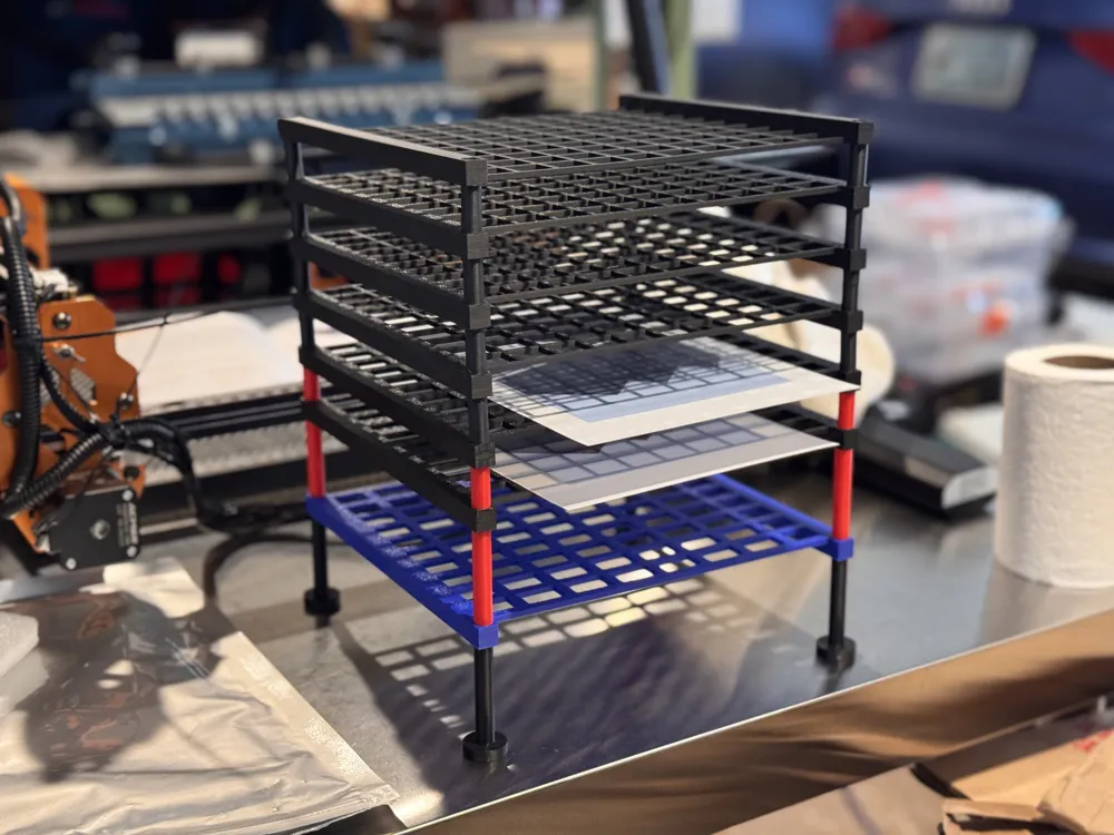 Modular photo and art drying and storage racks - Free 3D Print Model ...