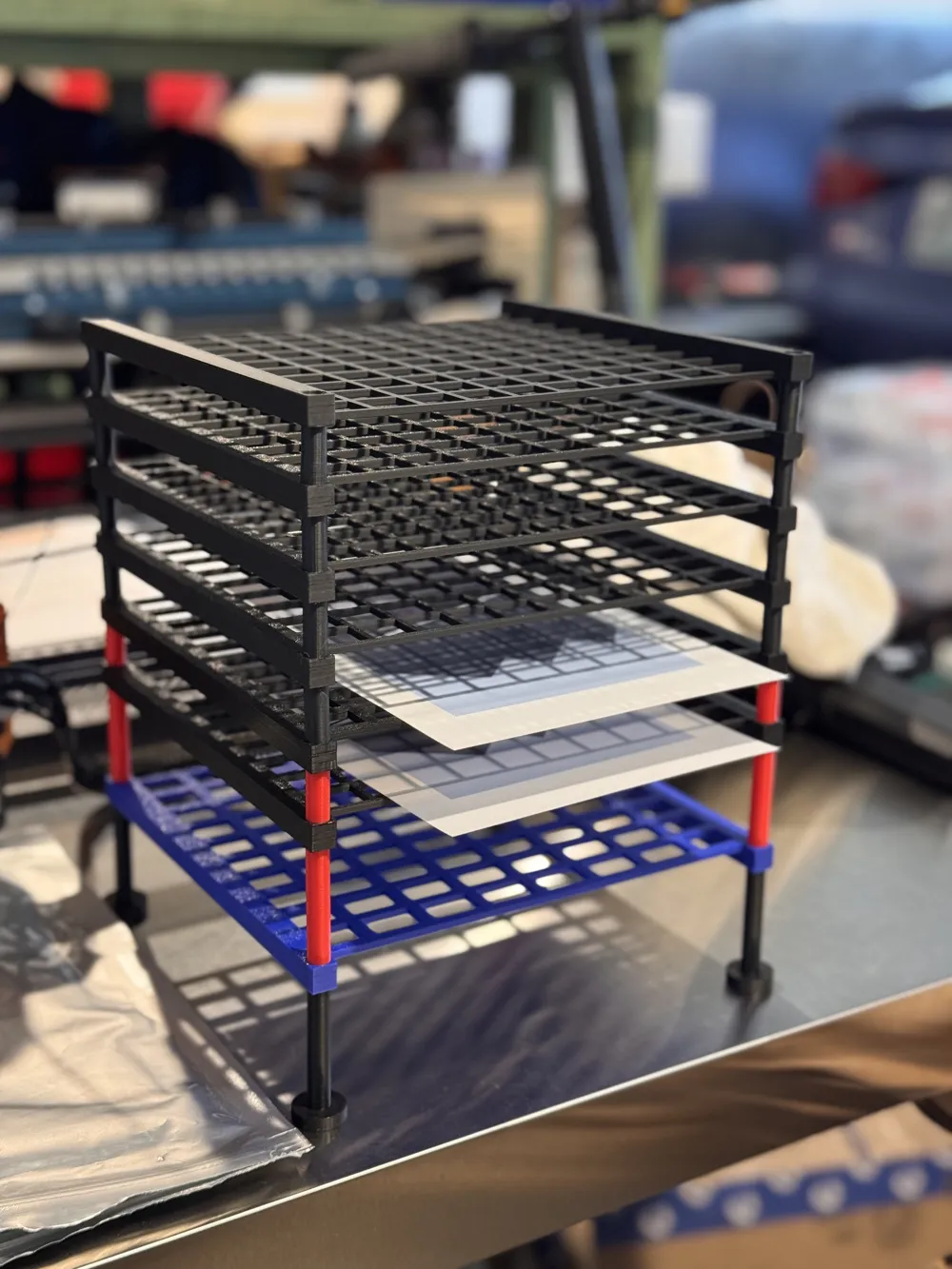 Modular photo and art drying and storage racks - Free 3D Print Model ...