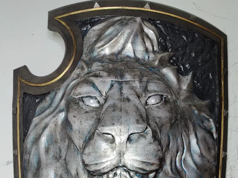 Medieval Fantasy Lion Shield