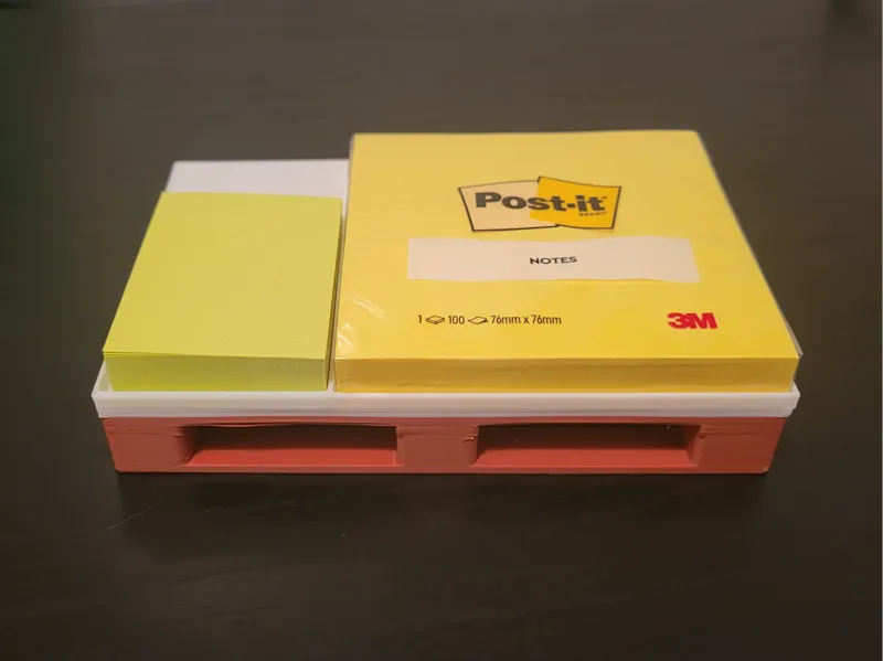 Post it Halter im Europaletten Design