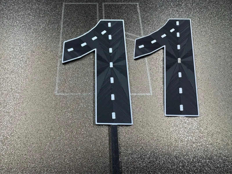 Cake Topper Road nr 1