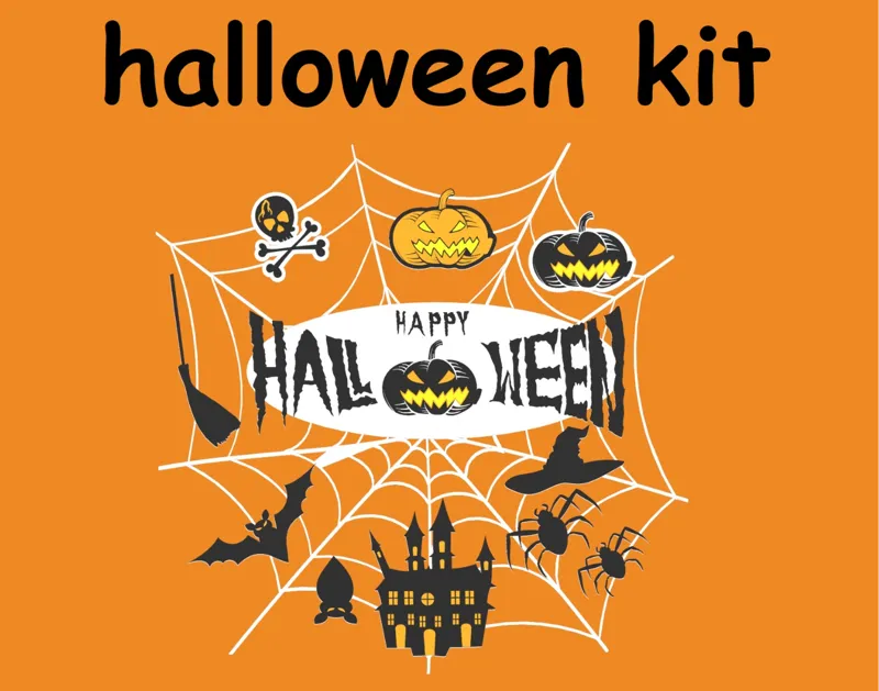 spiderweb halloween kit