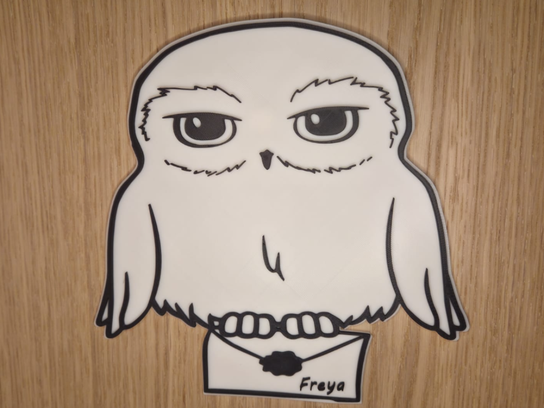 Harry Potter Hedwig Name Sign – Customizable