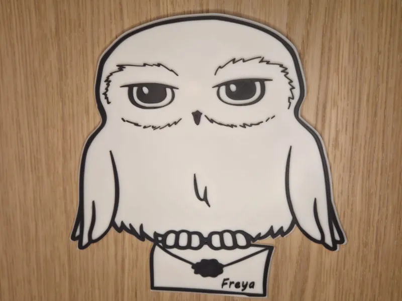 Harry Potter Hedwig Name Sign – Customizable
