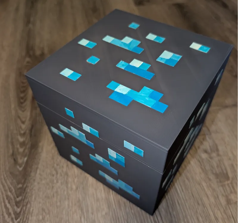 Minecraft Diamond Ore storage box