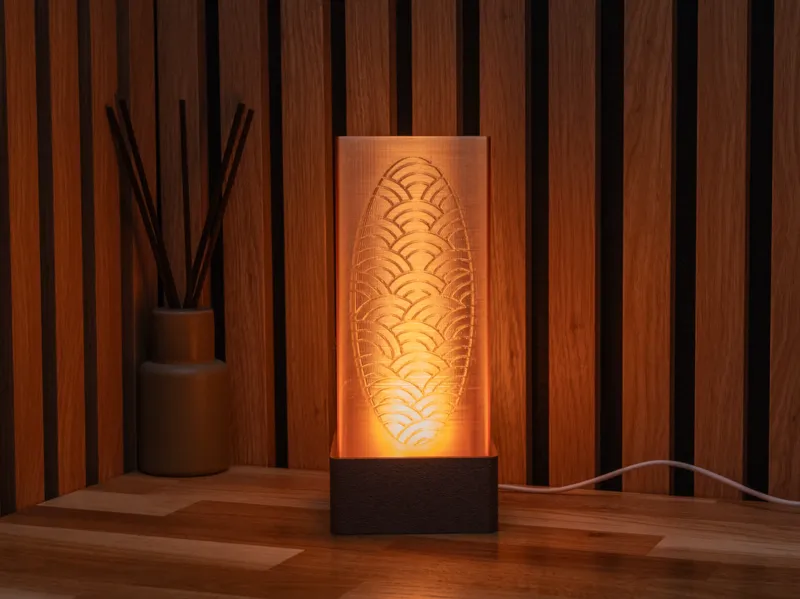 Japanese style lamp - Wave / LED KIT 001