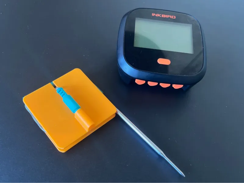 BBQ / food thermometer probe sensor wire tidy-up