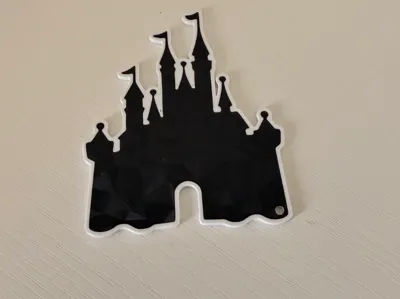 Disney castle keychain