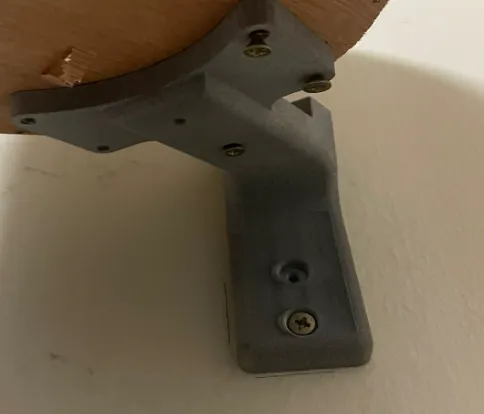 Speaker wall mounted tilted