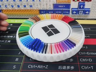 拓竹官方色卡盘旋转纵享丝滑