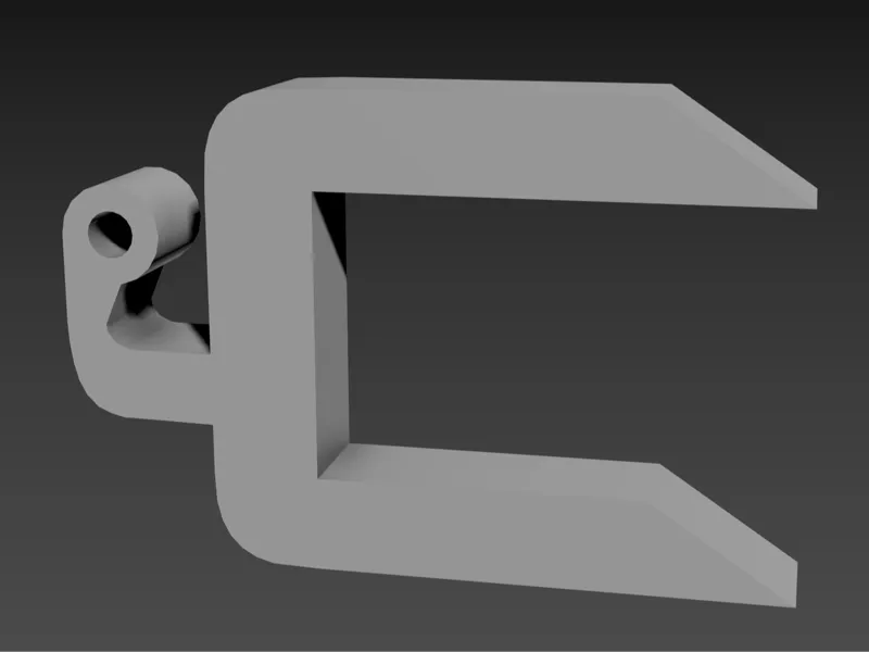 Hanger for a 2,45 cm thick shelf