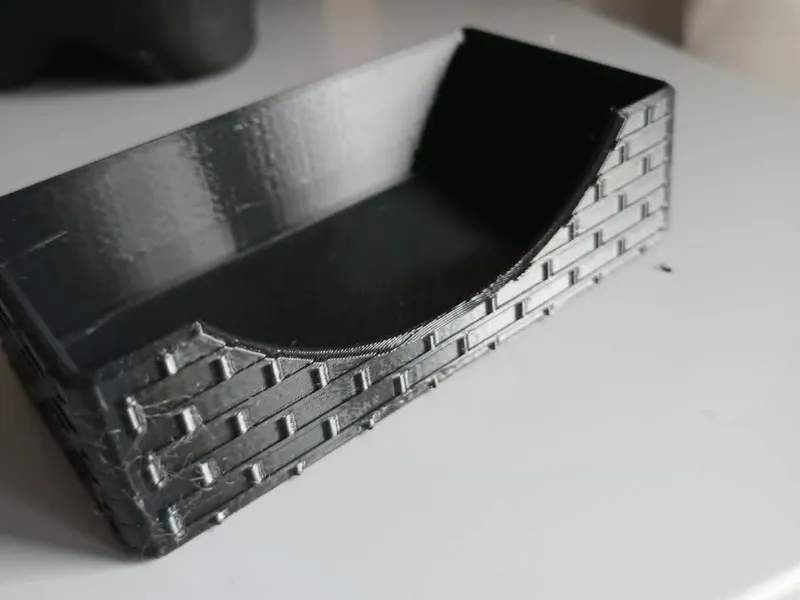brick business card stand