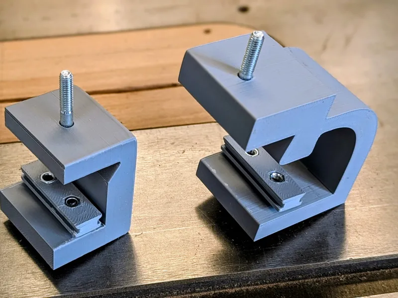 Rigid Table Saw Fence Track Adapters