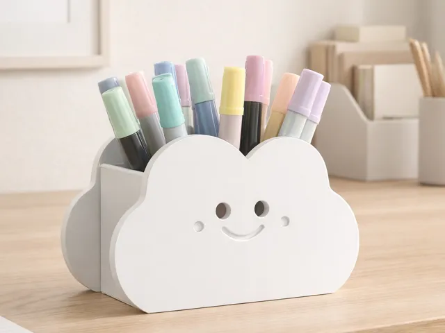 可爱的云朵笔筒Q_Craft)