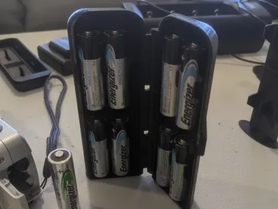 8x AA Battery Carry Case