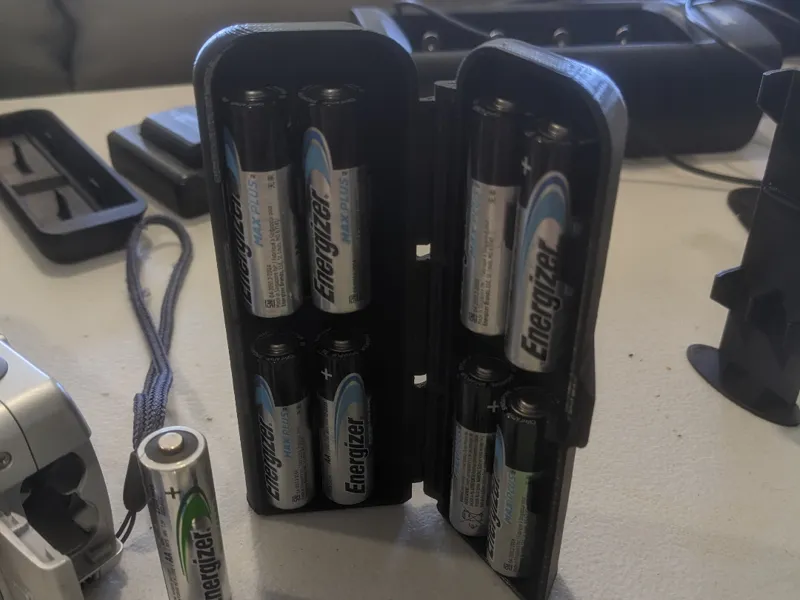 8x AA Battery Carry Case