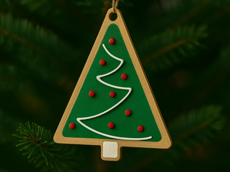Multicolor Christmas Tree Ornament - Xmas