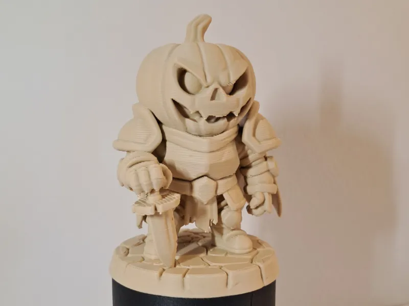Pumpkin Knight — Halloween Figurine
